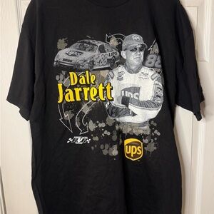 Chase Authentics Black Dale Jarrett Racing Double Sided XL T-Shirt VTG